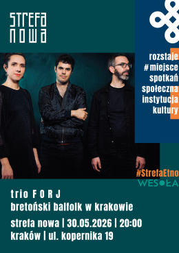Kraków Wydarzenie Koncert Trio Forj – bretoński balfolk w Krakowie