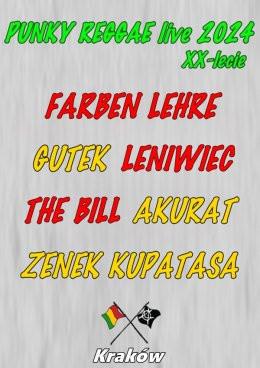 Kraków Wydarzenie Koncert Wystąpią: Farben Leehre, The Bill, Leniwiec, Akurat, Gutek & Zenek Kupatasa